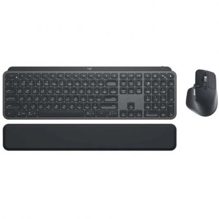 logitech teclado + raton logitech mx keys s combo inalambrico grafito espanol