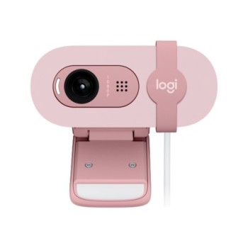 logitech webcam logitech brio 100 rosado full hd    usb
