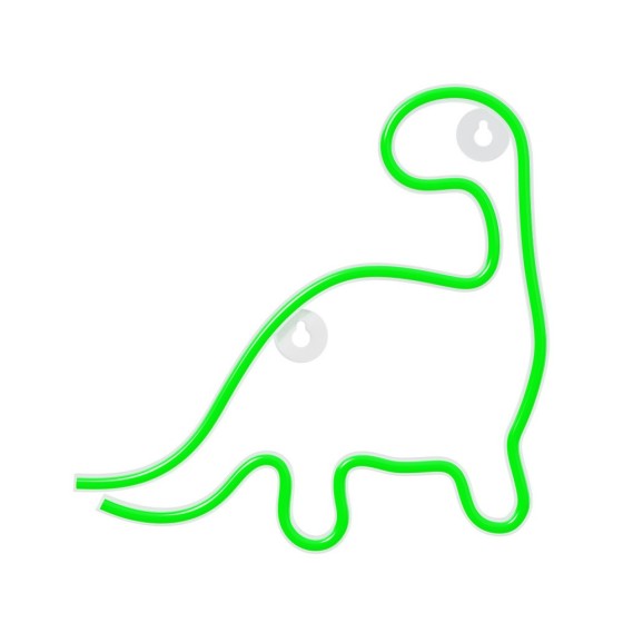 forever lampara forever neon led dinosaur green