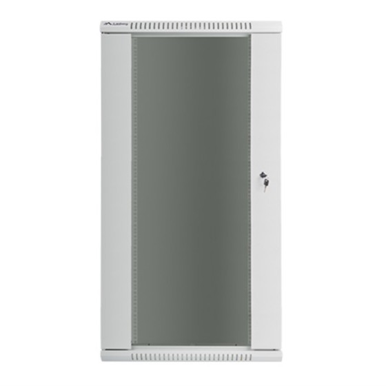 lanberg armario rack lanberg 19 pulgadas 27u 600x450 cabinet wall   mount  flat pack  gris v2