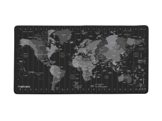 alfombrilla natec time zone map maxi 800x400 mm