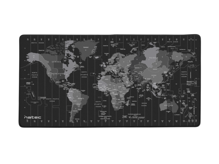 alfombrilla natec time zone map maxi 800x400 mm