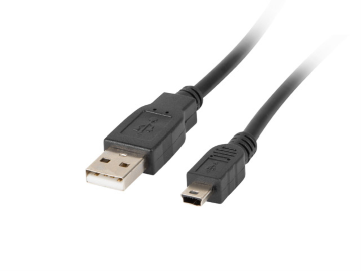cable usb lanberg 2.0 macho/mini usb macho 1.8m negro
