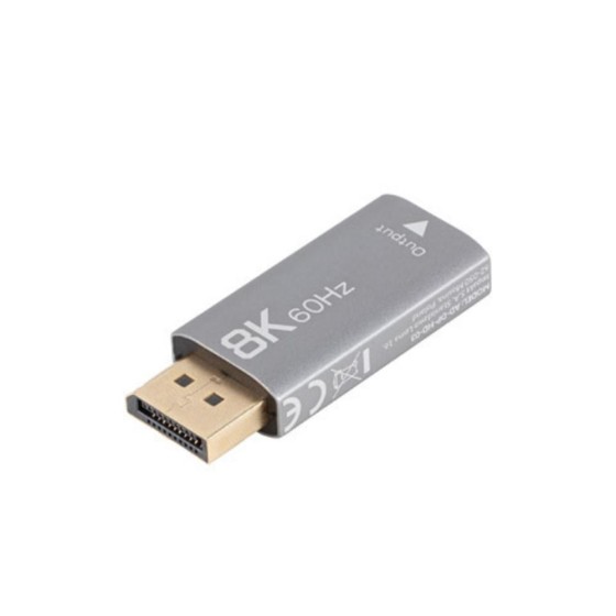 lanberg adaptador 8k displayport a hdmi lanberg macho   hembra