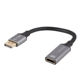 lanberg adaptador 8k displayport a hdmi lanberg 20cm    macho   hembra