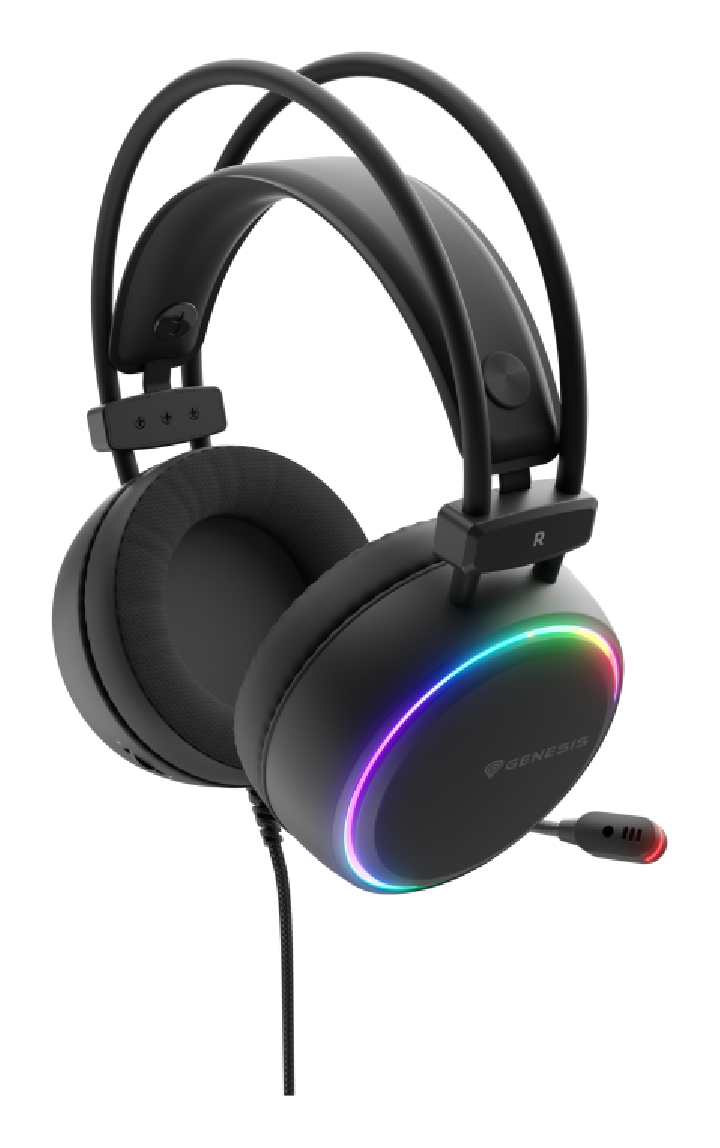 auriculares gaming genesis neon 613 g2 2.0 rgb negro