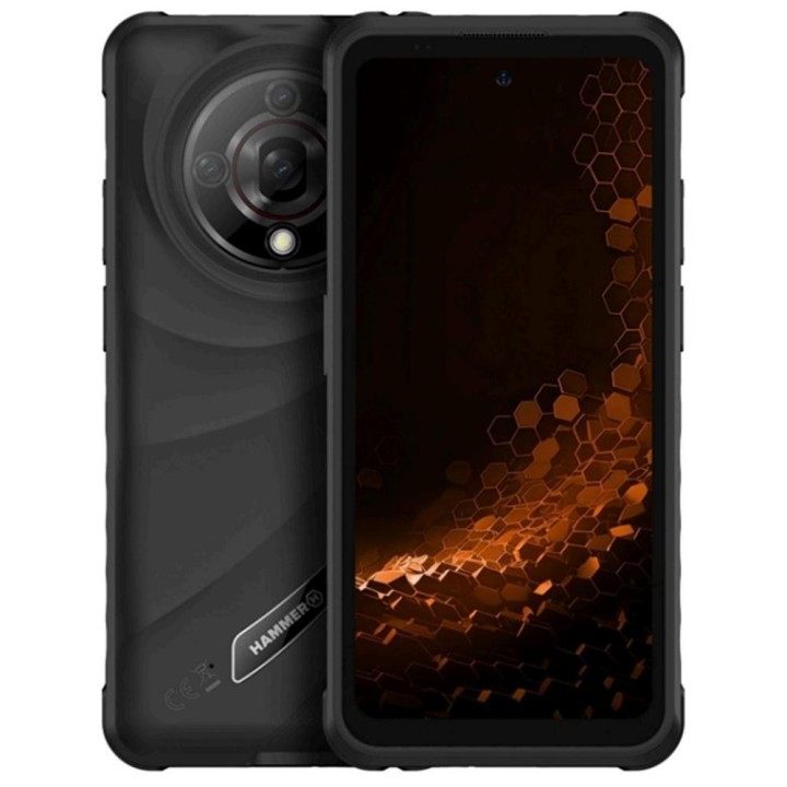 hammer telefono movil smartphone rugerizado hammer iron 6 5g   6gb   128gb   6.56 pulgadas   negro