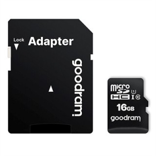 goodram tarjeta de memoria micro sd goodram 16gb m1aa cl10 uhs   i u1 + adaptador