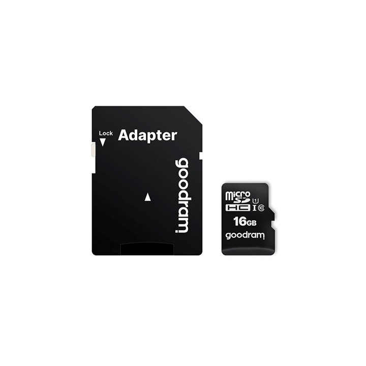 goodram tarjeta de memoria micro sd goodram 16gb m1aa cl10 uhs   i u1 + adaptador
