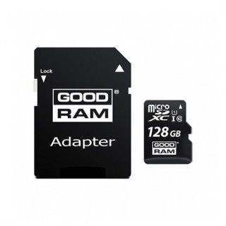 goodram tarjeta de memoria micro sd goodram 128gb c10 uhs   i con adaptador