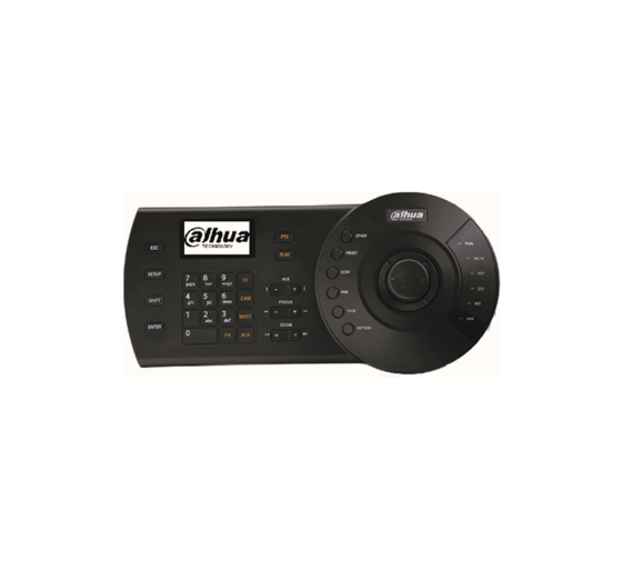 dahua  dhi nkb1000 e  dahua teclado ip rs485/rs422/usb/rs232 para control ptz dvr nvr 3 ejes 12vdc