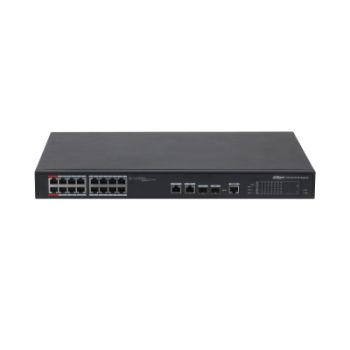 dahua  dh pfs4218 16et 240 v3  dahua switch l2 hi poe gestionable 16 puertos 10/100 + 2 combo gigabi