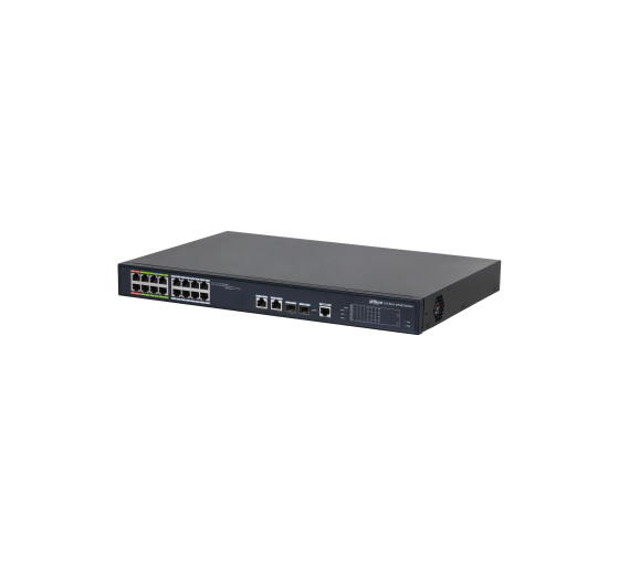 dahua  dh lr2218 16et 240 v2  dahua switch l2 epoe gestionable 16 puertos 10/100  8 epoe/eoc + 8 poe