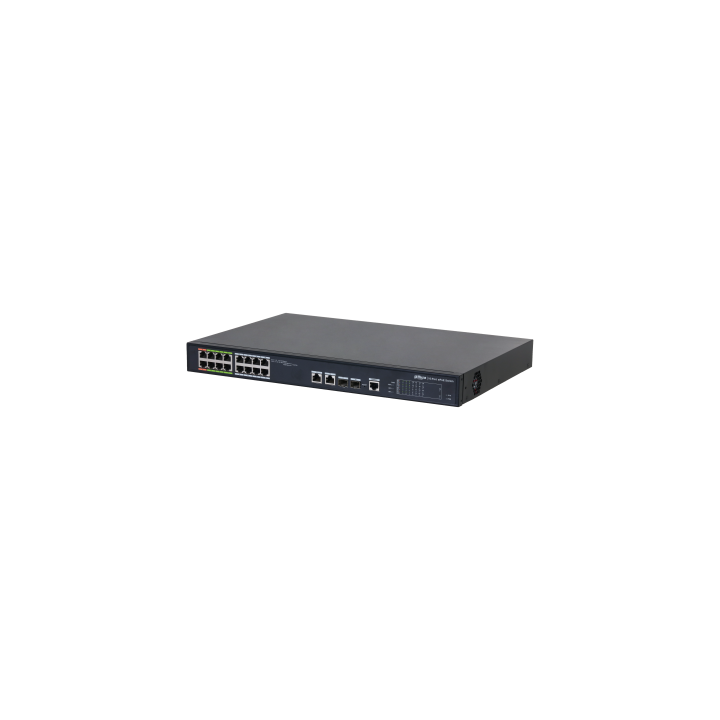 dahua  dh lr2218 16et 240 v2  dahua switch l2 epoe gestionable 16 puertos 10/100  8 epoe/eoc + 8 poe