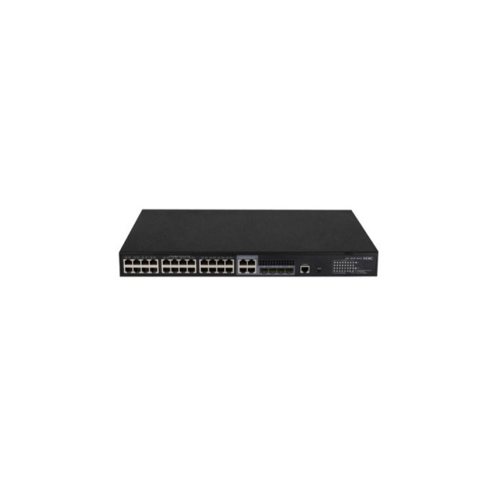 h3c h3c s5130s 28s pwr ei l2 ethernet switch with 2410/100/1000base t poe+ ports ac 185w  and 41g/10