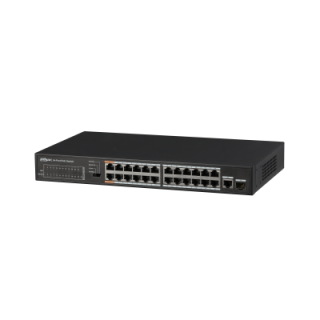 dahua  dh pfs3125 24et 190  dahua switch poe 24 puertos + 1 gigabit combo rj45/sfp