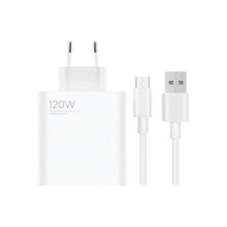 cargador usb xiaomi 120w hypercharge usb a white incluye cable usb a a usb c