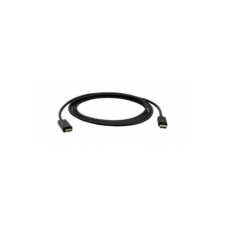 kramer kramer electronics c dpm/hm/uhd 6 adaptador de cable de video 1,8 m displayport hdmi negro