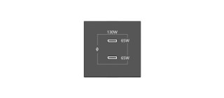 kramer kramer connect   room connectivity black 2 ports usbc 130w