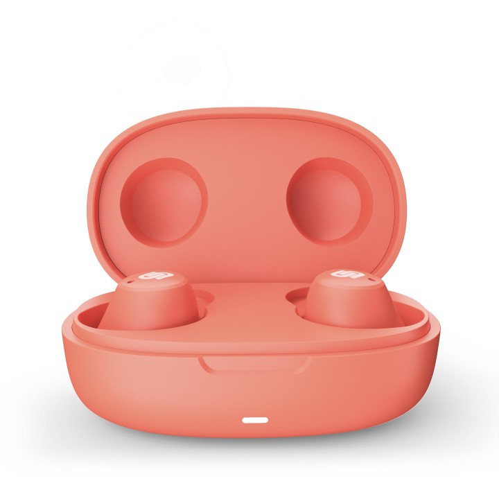 urbanista auriculares urbanista true wireless inalambricos lisbon coral peach   naranja coral