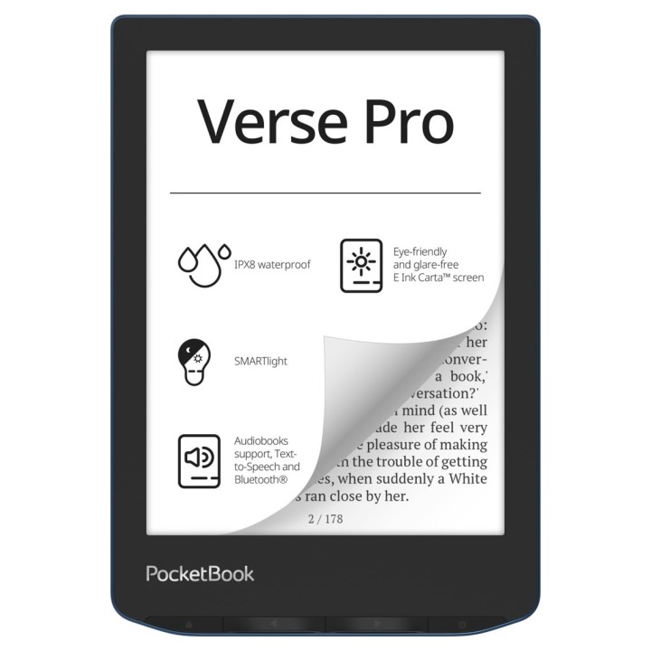 pocketbook readers libro electronico ebook pocketbook verse pro ereader 6 pulgadas 16 gb azul   azur