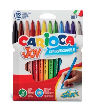 carioca estuche 12 rotuladores joy bolsa carton carioca 40531