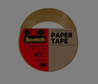 scotch rollo cinta de papel 50mtsx50mm. color marron scotch 7100301