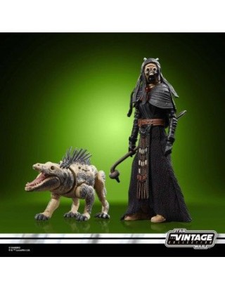 hasbro figura hasbro star wars coleccion vintage -  tusken & massiff