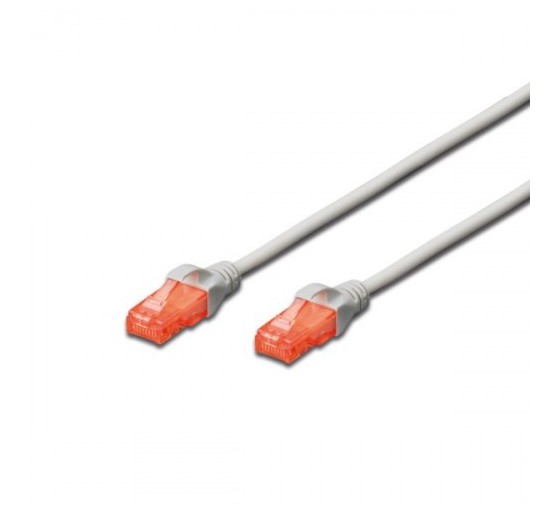 ewent ewent ew 6u 010 cable de red gris 1 m cat6 u/utp  utp