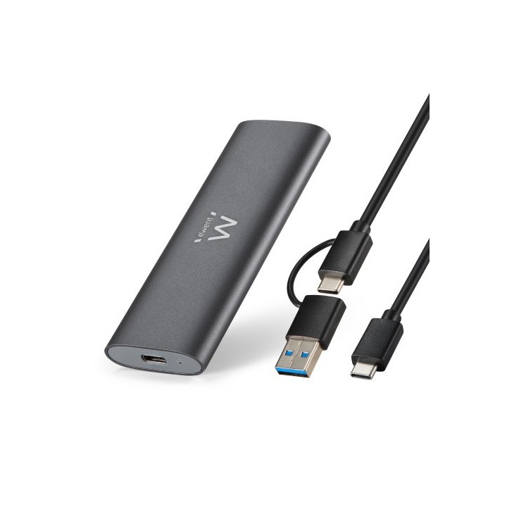 ewent ewent ew7060 caja para disco duro externo caja externa para unidad de estado solido  ssd  gris