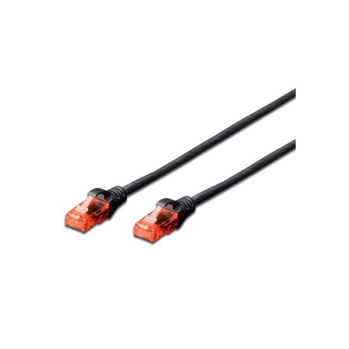 ewent ewent ew 6u 010 cable de red negro 1 m cat6 u/utp  utp