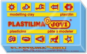 jovi caja 15 pastillas plastilina 150 g   azul claro jovi 7112
