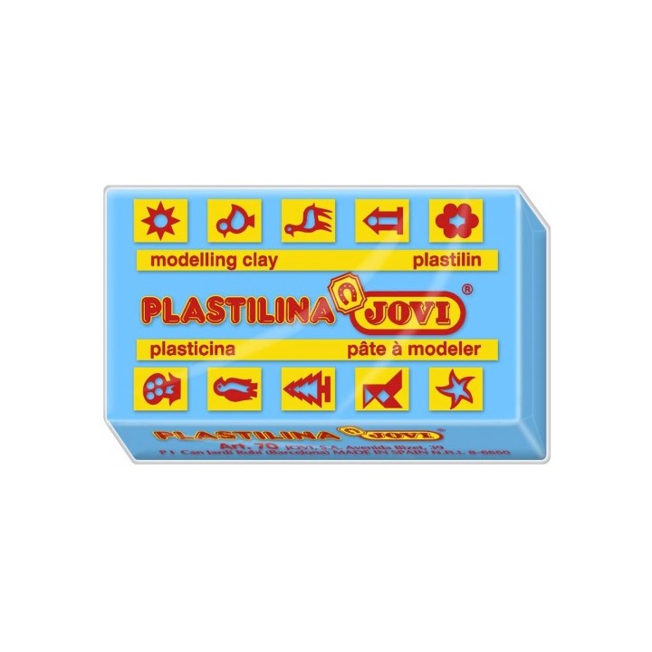 jovi caja 15 pastillas plastilina 150 g   azul claro jovi 7112