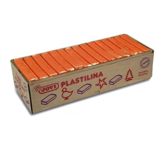 jovi caja 15 pastillas plastilina 350 g   naranja jovi 7204