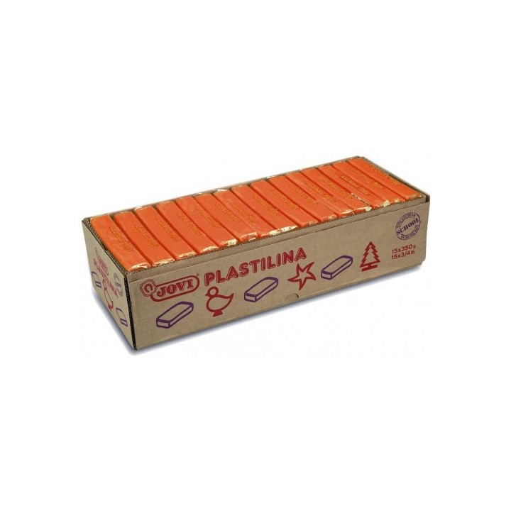 jovi caja 15 pastillas plastilina 350 g   naranja jovi 7204