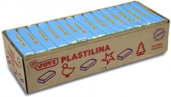 jovi caja 15 pastillas plastilina 350 g   azul claro jovi 7212