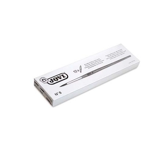 jovi estuche 12 pinceles artisticos pelo poney no 8 jovi 8208