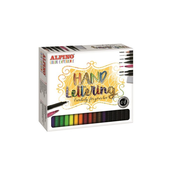 alpino set rotuladores hand lettering color experience alpino ar000701