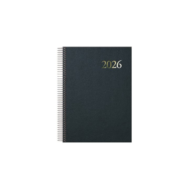 dohe agenda 2026 segovia espiral dia pagina 14 x 20 cm. color negro dohe 11128   26