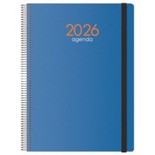dohe agenda 2026 syncro espiral dia pagina 21 x 29 cm. azul dohe 11625   26