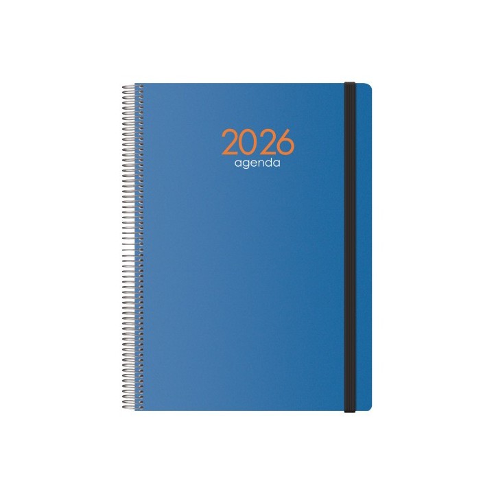 dohe agenda 2026 syncro espiral dia pagina 21 x 29 cm. azul dohe 11625   26