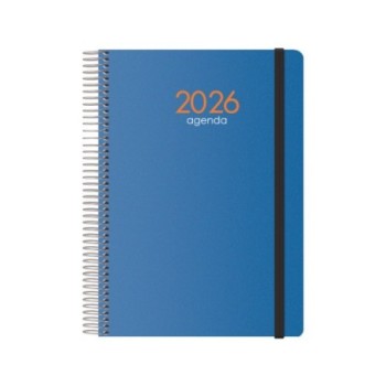 dohe agenda 2026 syncro espiral dia pagina 15 x 21 cm. azul dohe 11628   26