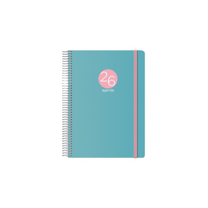 dohe agenda 2026 memphis espiral dia pagina 15 x 21 cm. modelo verde dohe 12687   26