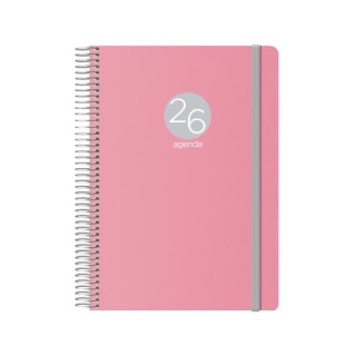 dohe agenda 2026 memphis espiral dia pagina 15 x 21 cm. modelo rosa dohe 12688   26