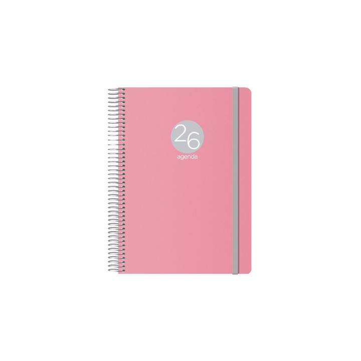 dohe agenda 2026 memphis espiral dia pagina 15 x 21 cm. modelo rosa dohe 12688   26