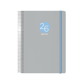 dohe agenda 2026 memphis espiral dia pagina 15 x 21 cm. modelo gris dohe 12689   26