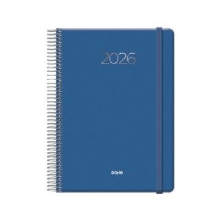 dohe agenda 2026 denver espiral dia pagina 15 x 21 cm. color azul marino dohe 12721   26