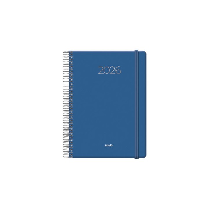 dohe agenda 2026 denver espiral dia pagina 15 x 21 cm. color azul marino dohe 12721   26