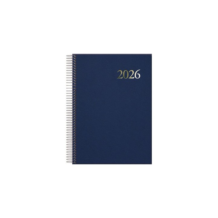dohe agenda 2026 segovia espiral dia pagina 14 x 20 cm. color azul dohe 12733   26