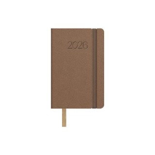 dohe agenda 2026 manhatan semana vista bolsillo 8,5 x 13 cm. color camel dohe 12872   26